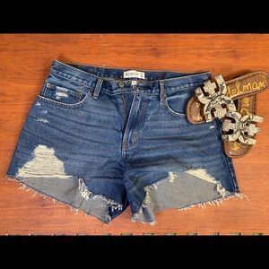 Abercrombie & Fitch Curve Boyfriend Shorts ONLY
